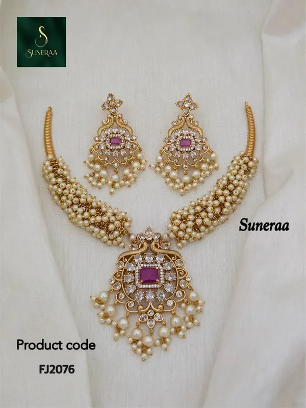 RUBY_PEARL_NECKLACE_SET