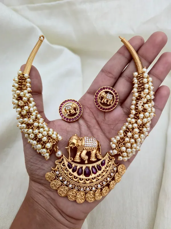 HAATHI_PEARL_NECKLACE_SET