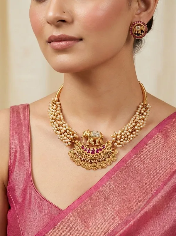 HAATHI_PEARL_NECKLACE_SET