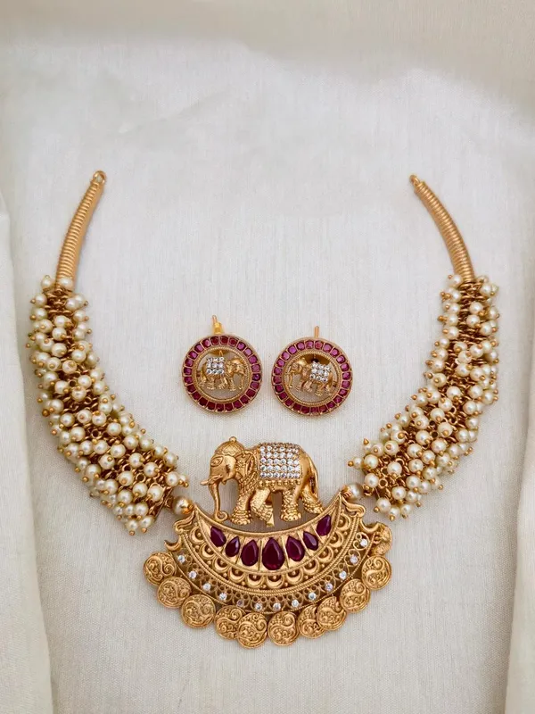 HAATHI_PEARL_NECKLACE_SET