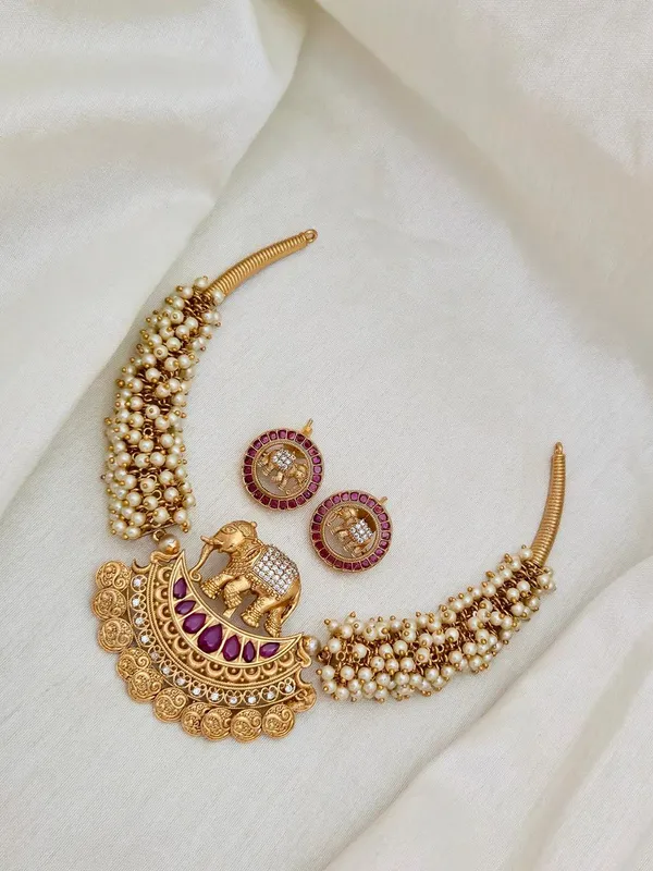 HAATHI_PEARL_NECKLACE_SET