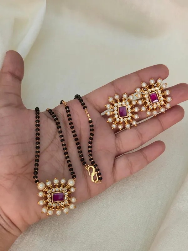 Sravani_Ruby_Mangalsutra_with_Studs
