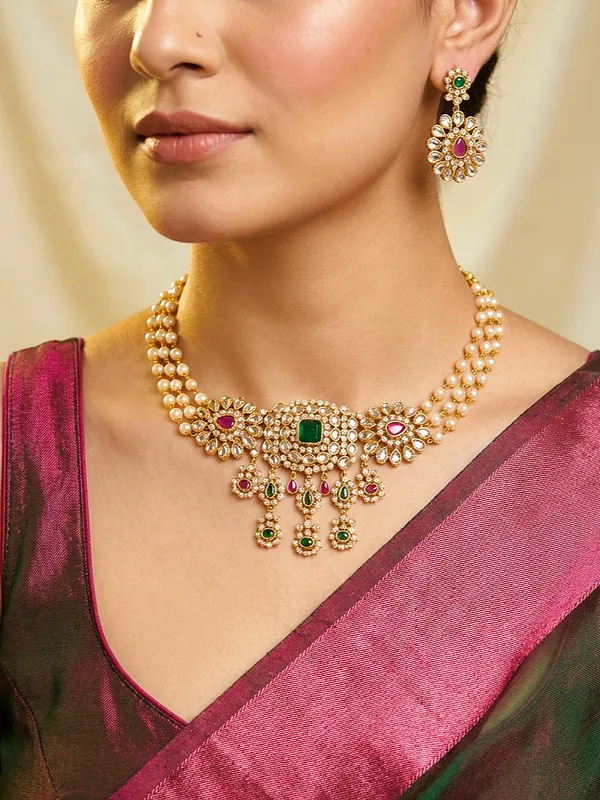 Emerald_Heritage_Pearl_Choker_Set