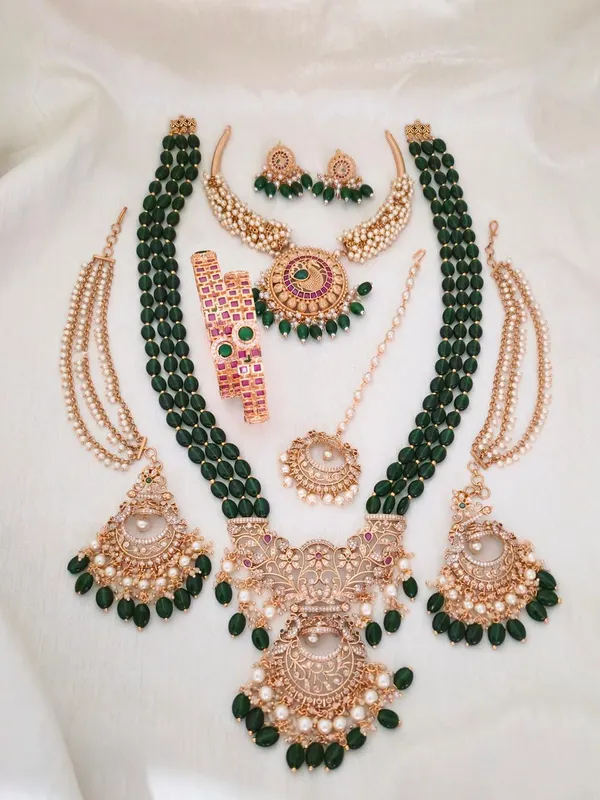 Emerald_Heritage_Bridal_Combo_Set
