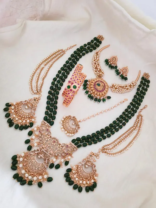 Emerald_Heritage_Bridal_Combo_Set
