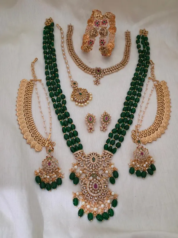 Green_Bridal_Combo_Jewelry_Set