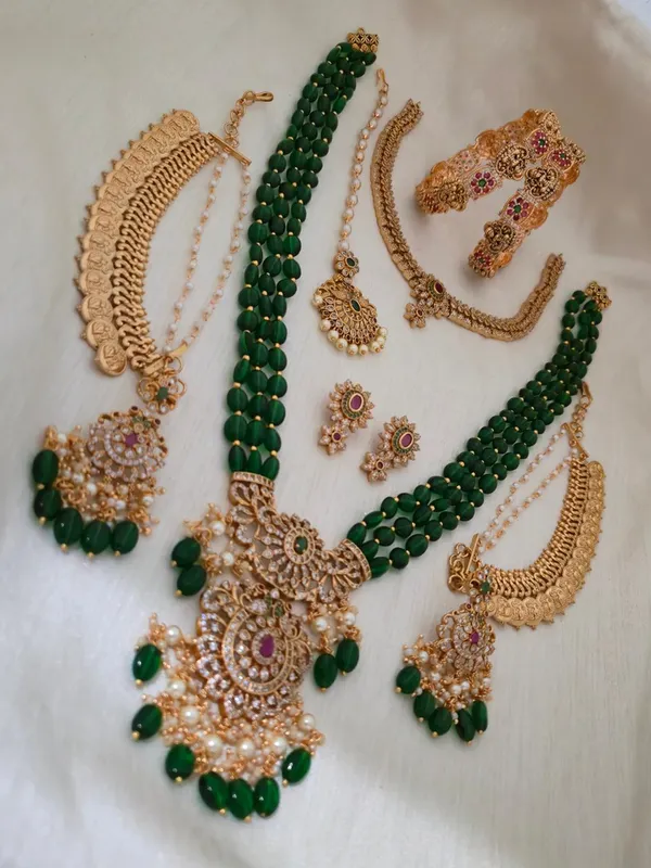 Green_Bridal_Combo_Jewelry_Set