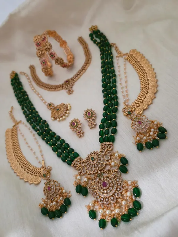 Green_Bridal_Combo_Jewelry_Set