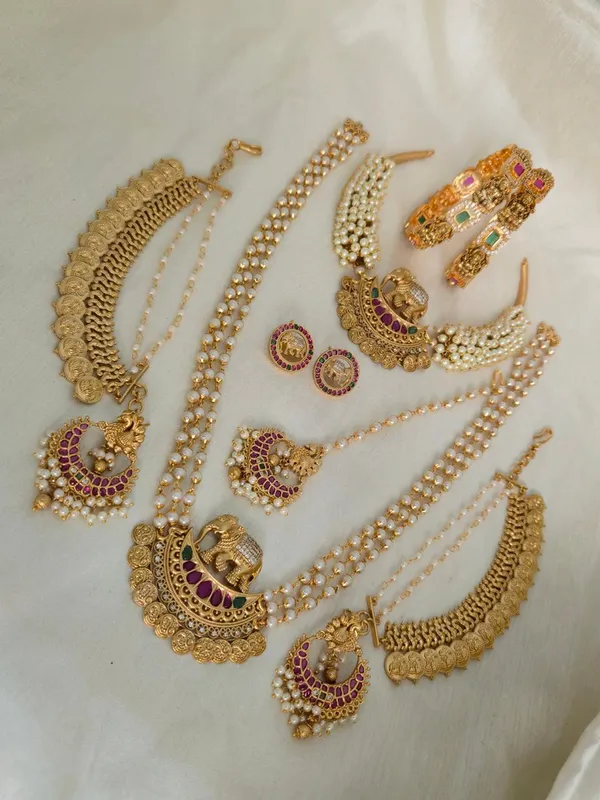 Elephant__Temple_Jewelry_Bridal_Combo_Set
