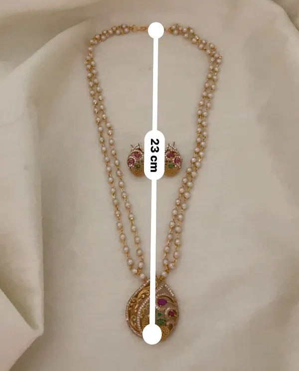Sureka_Two-Layer_Pearl_Necklace_Set
