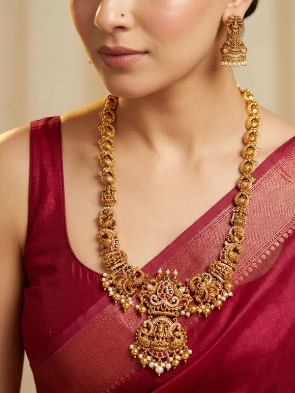 Grand_Lakshmi_&_Mayil_Bridal_Long_Haram_Set