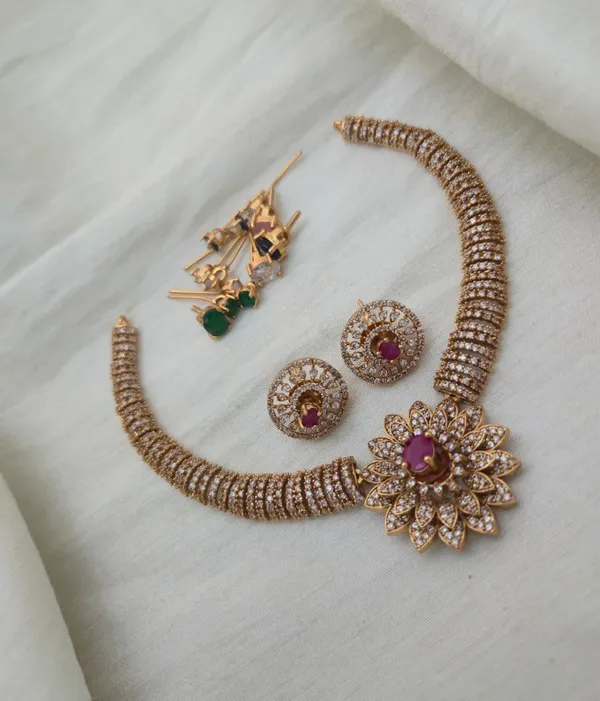 Floral_Delicate_CZ_Necklace_Set