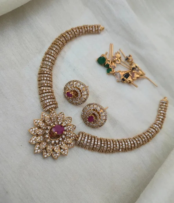 Floral_Delicate_CZ_Necklace_Set