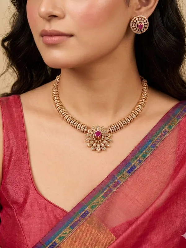 Floral_Delicate_CZ_Necklace_Set