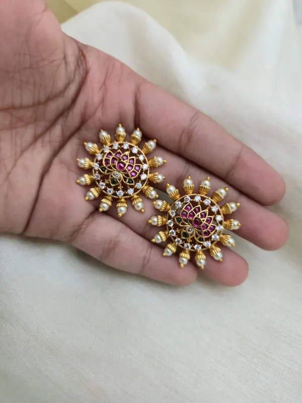 Mrigna__Pearl_Temple_Stud_Earrings