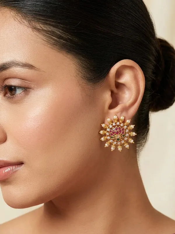 Mrigna__Pearl_Temple_Stud_Earrings