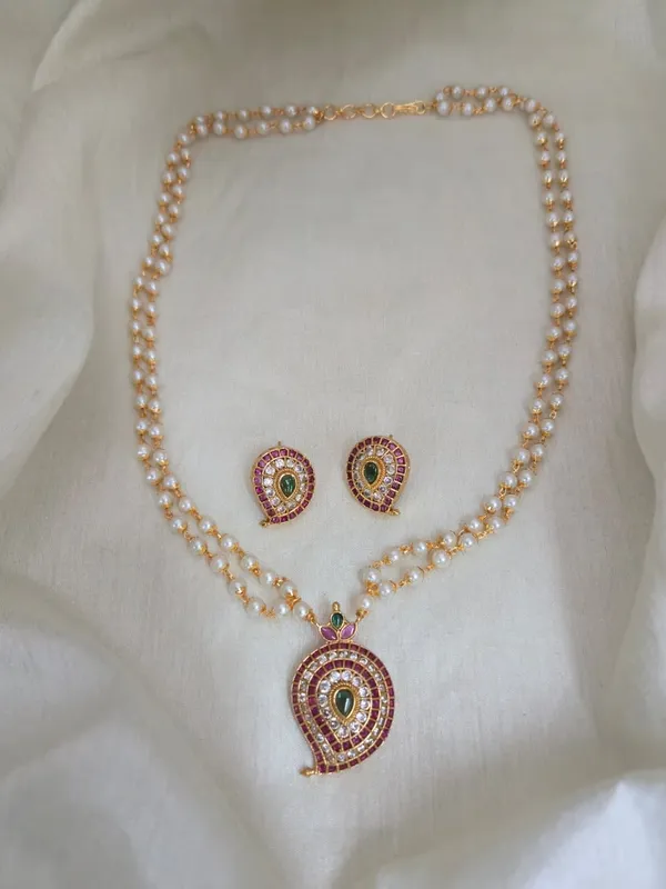 Kemp_Mango_Pendant_Double_Layer_Pearl_Haram_Set
