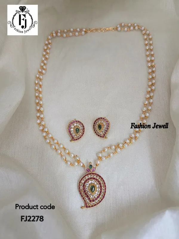 Kemp_Mango_Pendant_Double_Layer_Pearl_Haram_Set