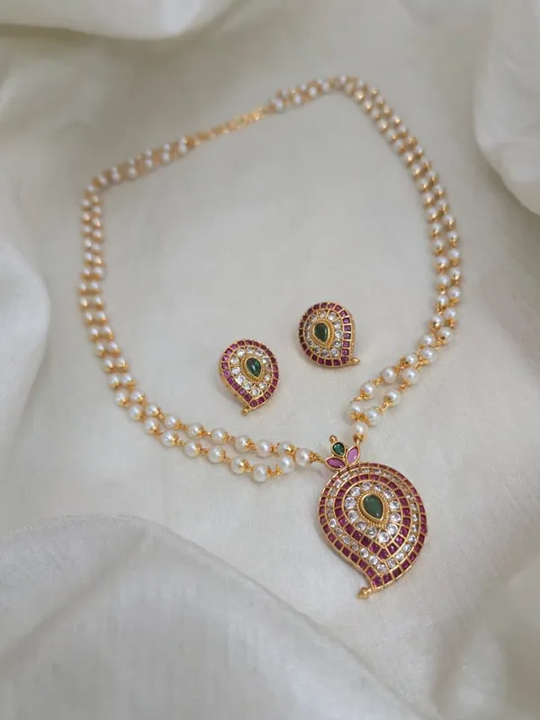 Kemp_Mango_Pendant_Double_Layer_Pearl_Haram_Set