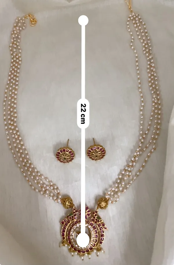 Lakshya_Lotus_Peacock__Pearl_Necklace_Set