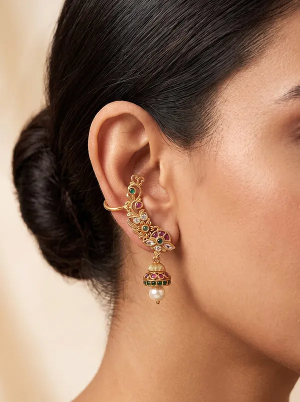 Shanvi_Kemp_Jhumka_Ear_Cuff_Earrings