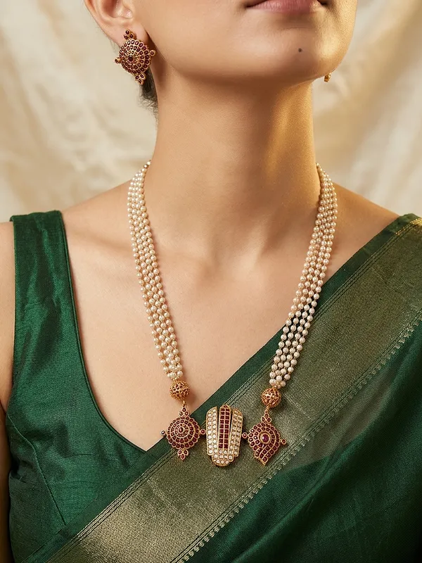Balaji_Antique_Pearl_Chain_Set