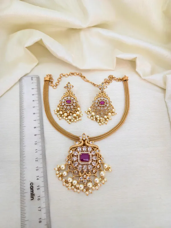Maaniya_Antique_Matte_Finish_Chain_Style_Necklace_Set