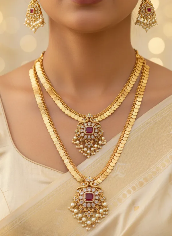 KAASU_SEMI_BRIDAL_LONG_&_SHORT_NECKLACE_SET