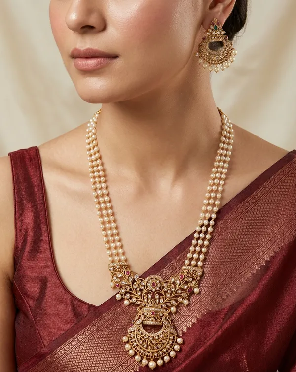 Ethnic_South_Indian_Style_Long_Pearl_Haram_For_Women.