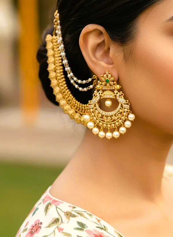 PIYU_ANTIQUE_EARINGS_WITH_EARCHAIN