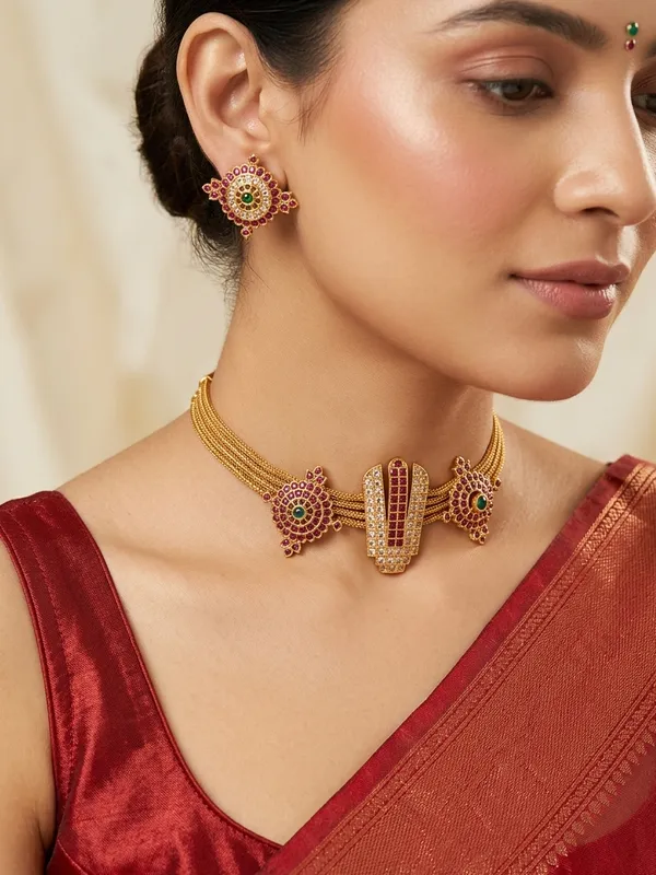 Latest_South_Indian_Perumal_Neckace_set
