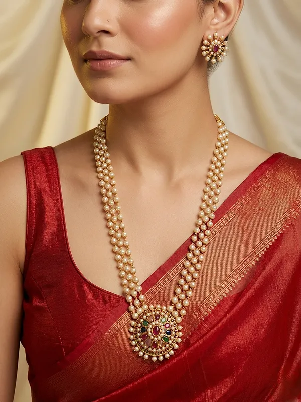 YUVI_ANTIQUE_LONG_HARAM_SET