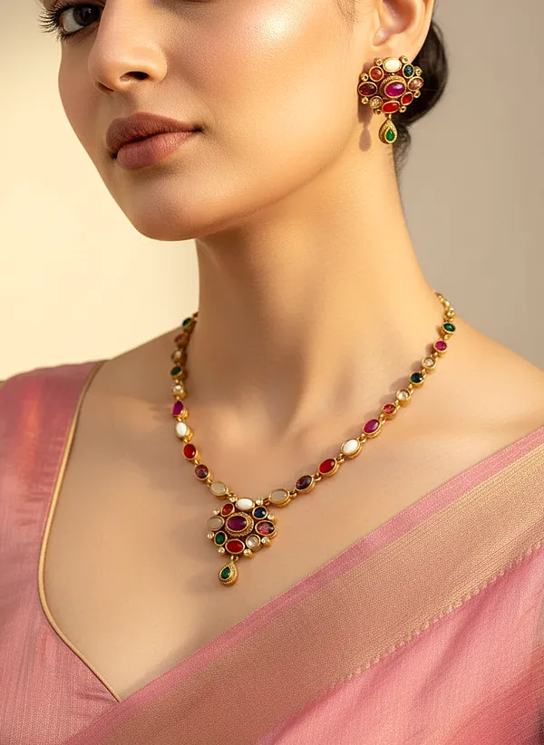 Nakshatra_CZ_Navaratna_Necklace_Set