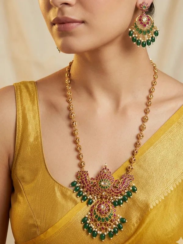 Ethnic_South_Indian_Style_Pendent_Style_Necklace_Set_For_Women.
