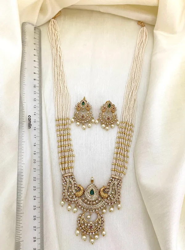 AHAANA_ANTIQUE_LONG_HARAM_SET