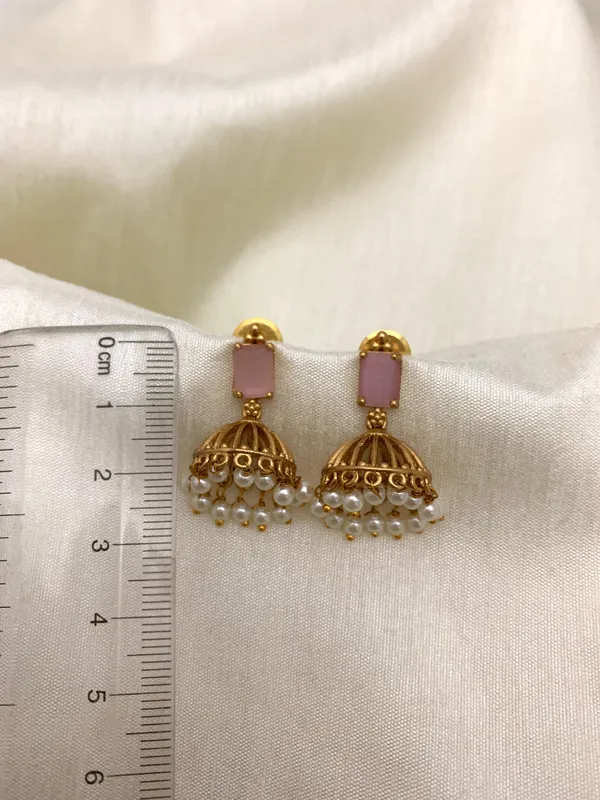 Ethnic_Kemp_Design_Pearl_Jhumkas_For_Kids_/_Women