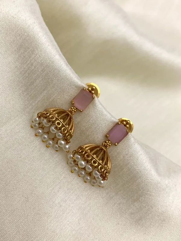 Ethnic_Kemp_Design_Pearl_Jhumkas_For_Kids_/_Women