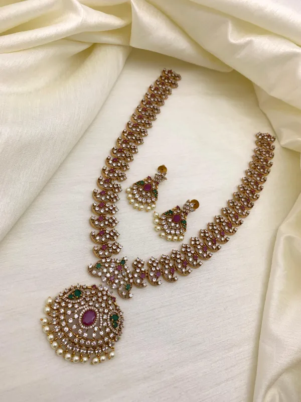 Panchi_Nakshatra_CZ_Long_Necklace_Set