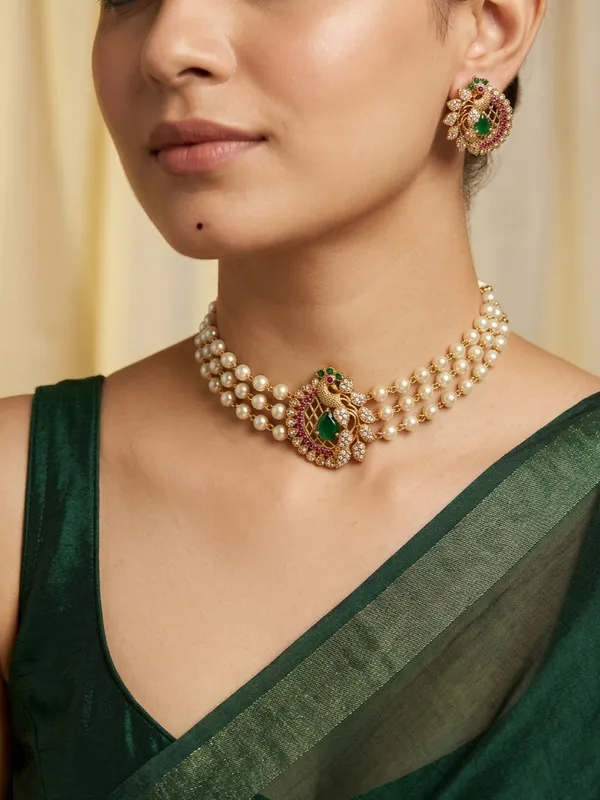 Bella_Nakshatra_CZ_Pearl_Choker_Set