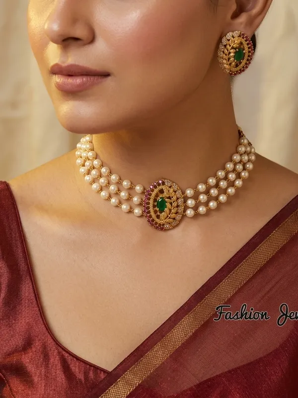 Ethnic_Leaf_designed_Choker_set