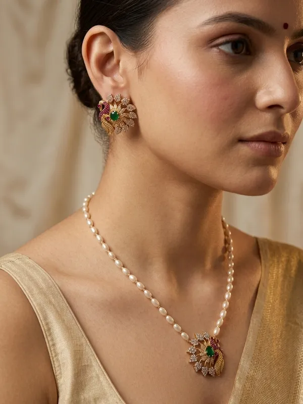 PURVI___PEARL_STRING_NECKLACE_SET