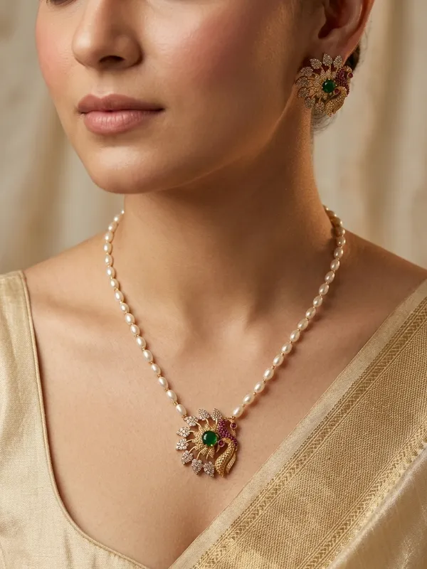 PURVI___PEARL_STRING_NECKLACE_SET