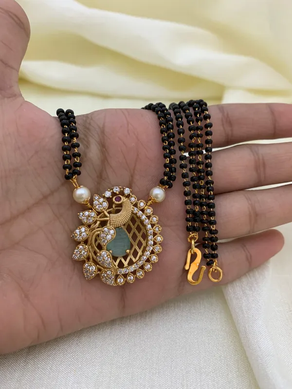 Casual_wear_Peacock_design_Mangalsutra