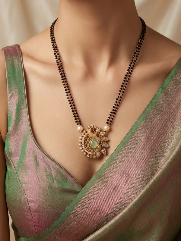 Casual_wear_Peacock_design_Mangalsutra