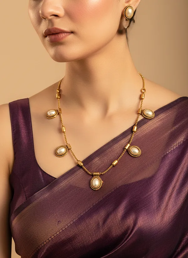 HIMANI_MATT_FINISH_OVAL__NECKLACE_SET
