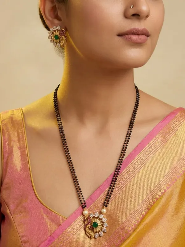 Illeana___Peacock_Mangalsutra_Set