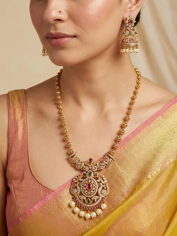 Krisha_Peacock_Antique_Mala_Set