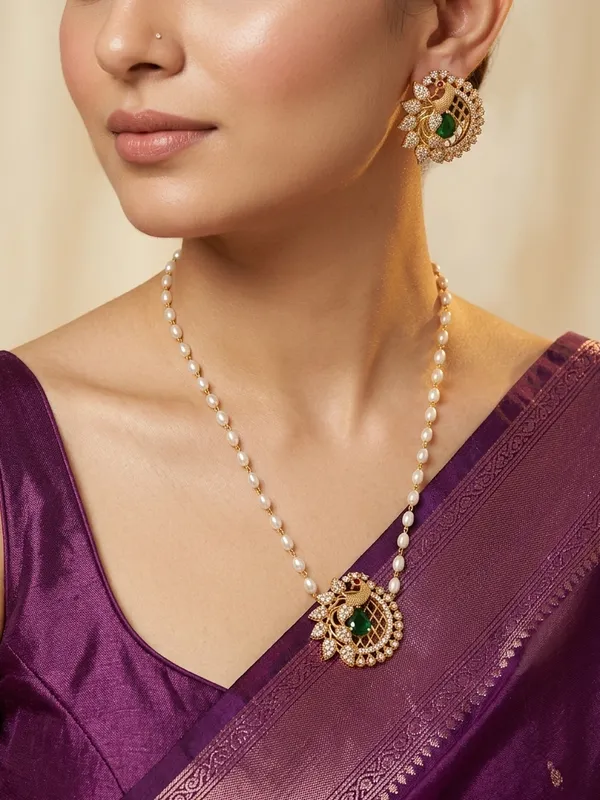 Ethnic_Pecock_Pendant_with_Pearl_Mala_set