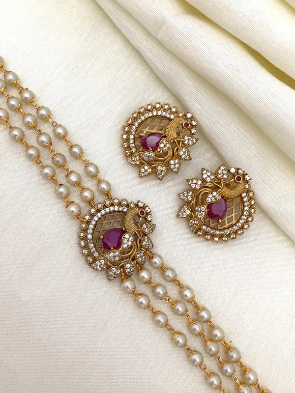Trendy_Peacock_design_Choker_set