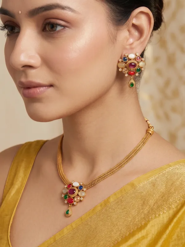 Moni_Navratna_Style_Necklace_Set